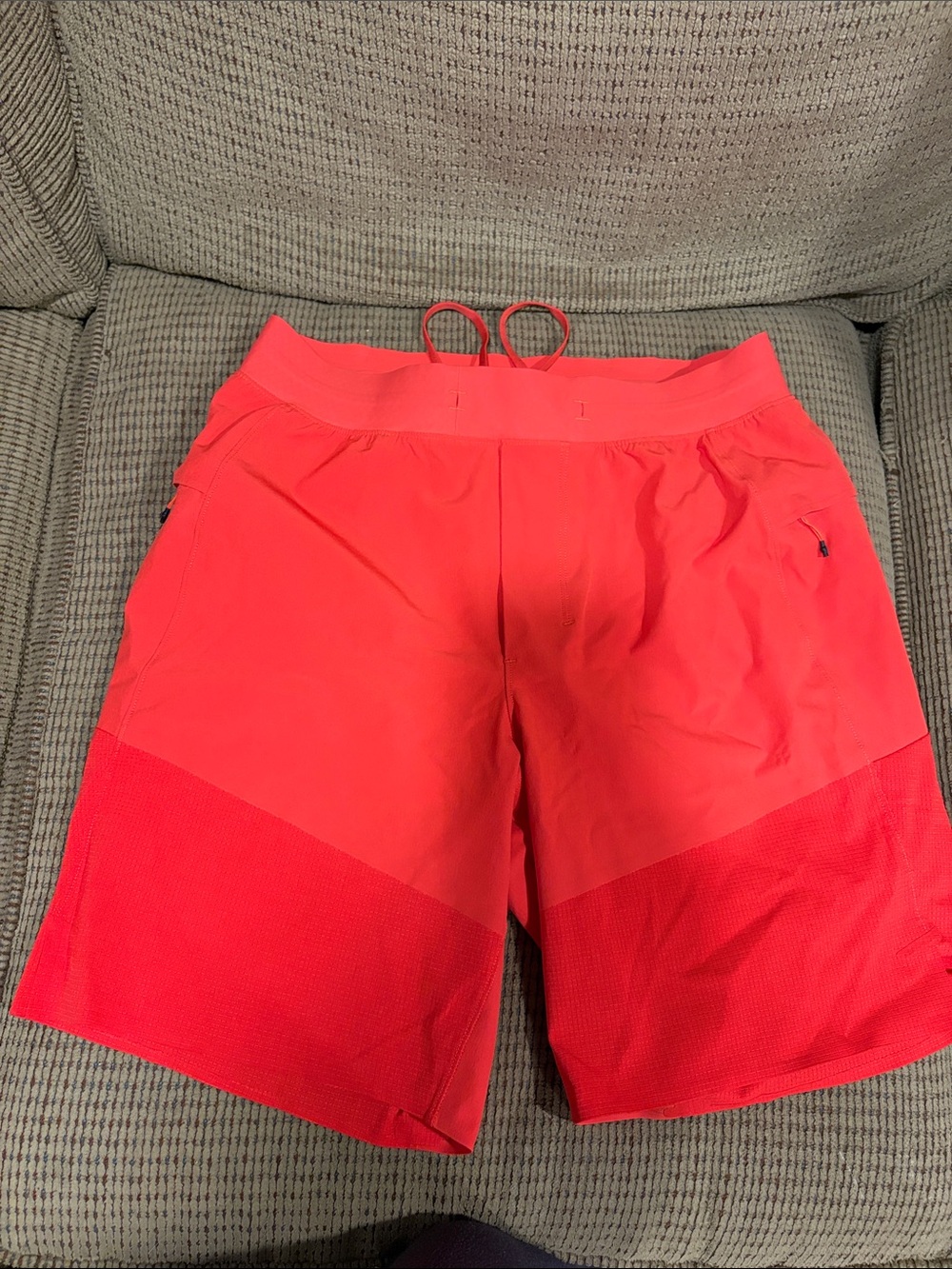 lululemon athletica Men's Coral Red Swim Shorts